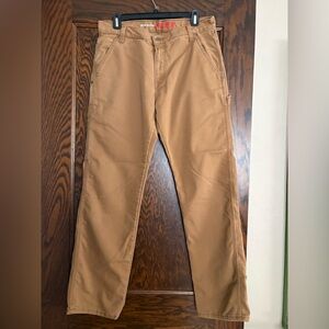 Dickies FLEX Duck Canvas Carpenter Pants Brown 32x32 Regular Fit